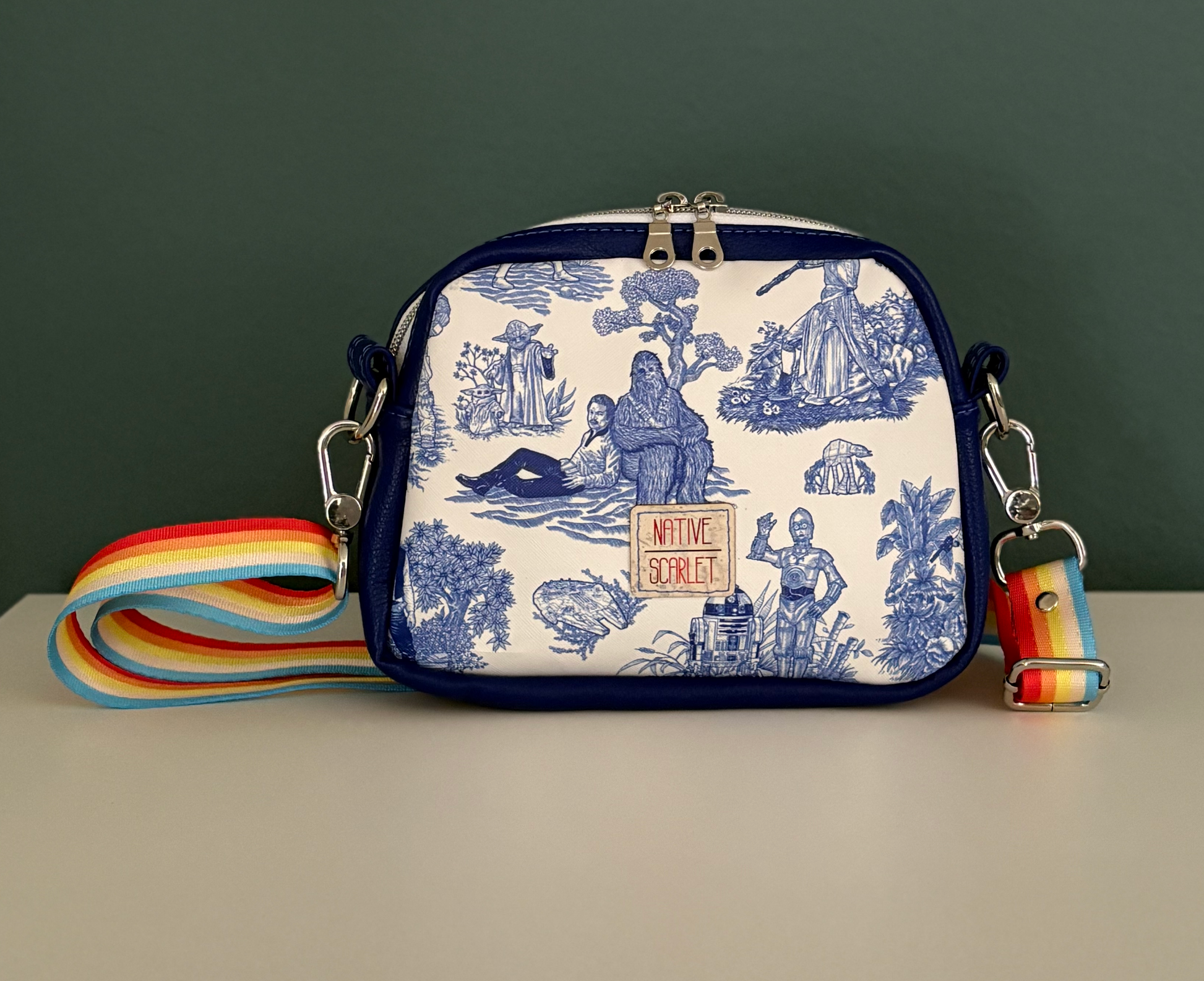Blue SW Toile Crossbody