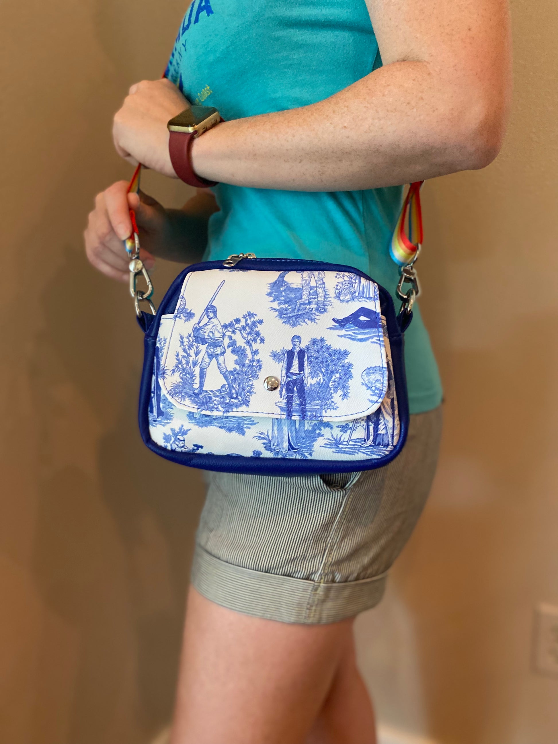 Blue SW Toile Crossbody