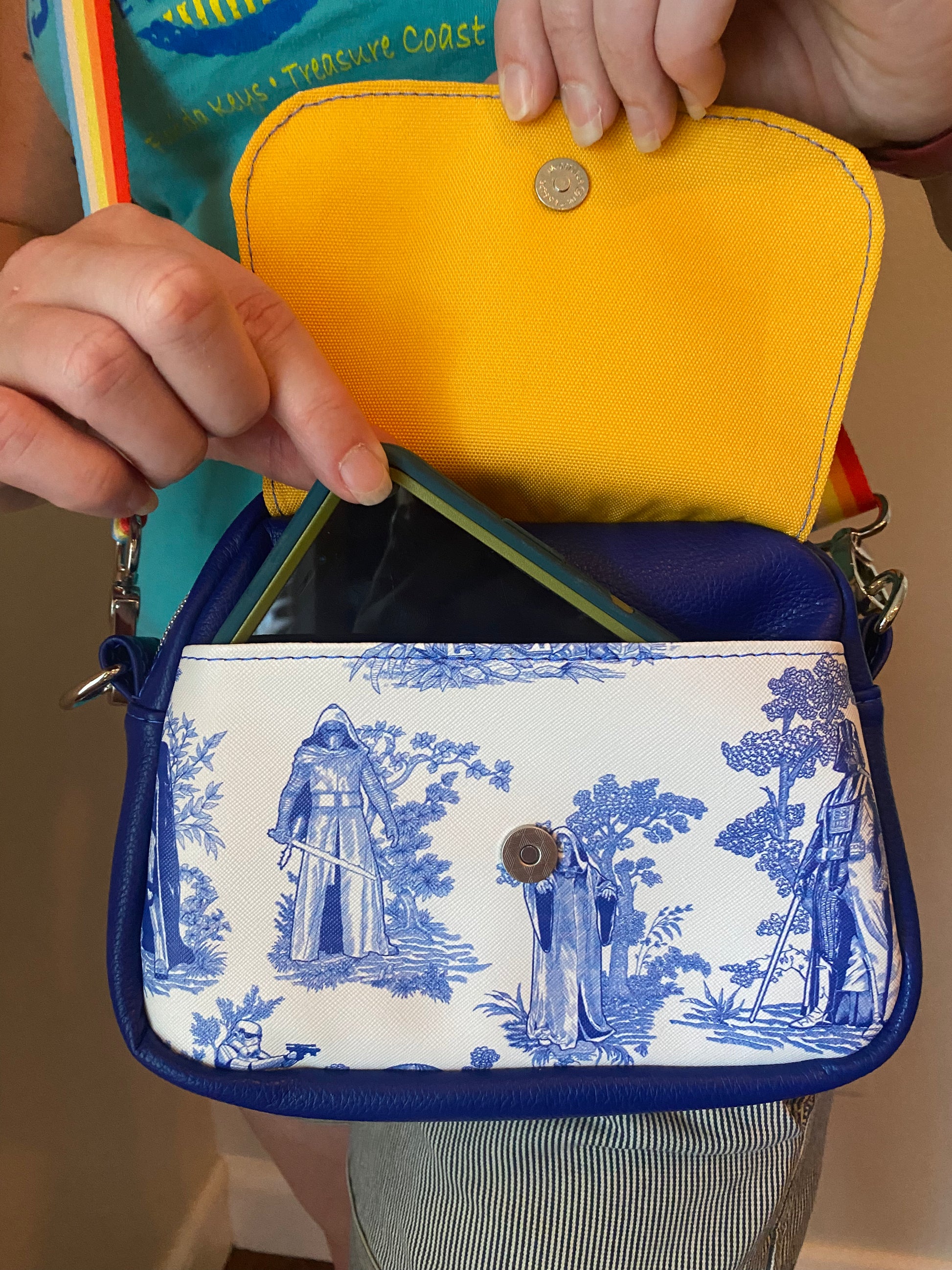 Blue SW Toile Crossbody