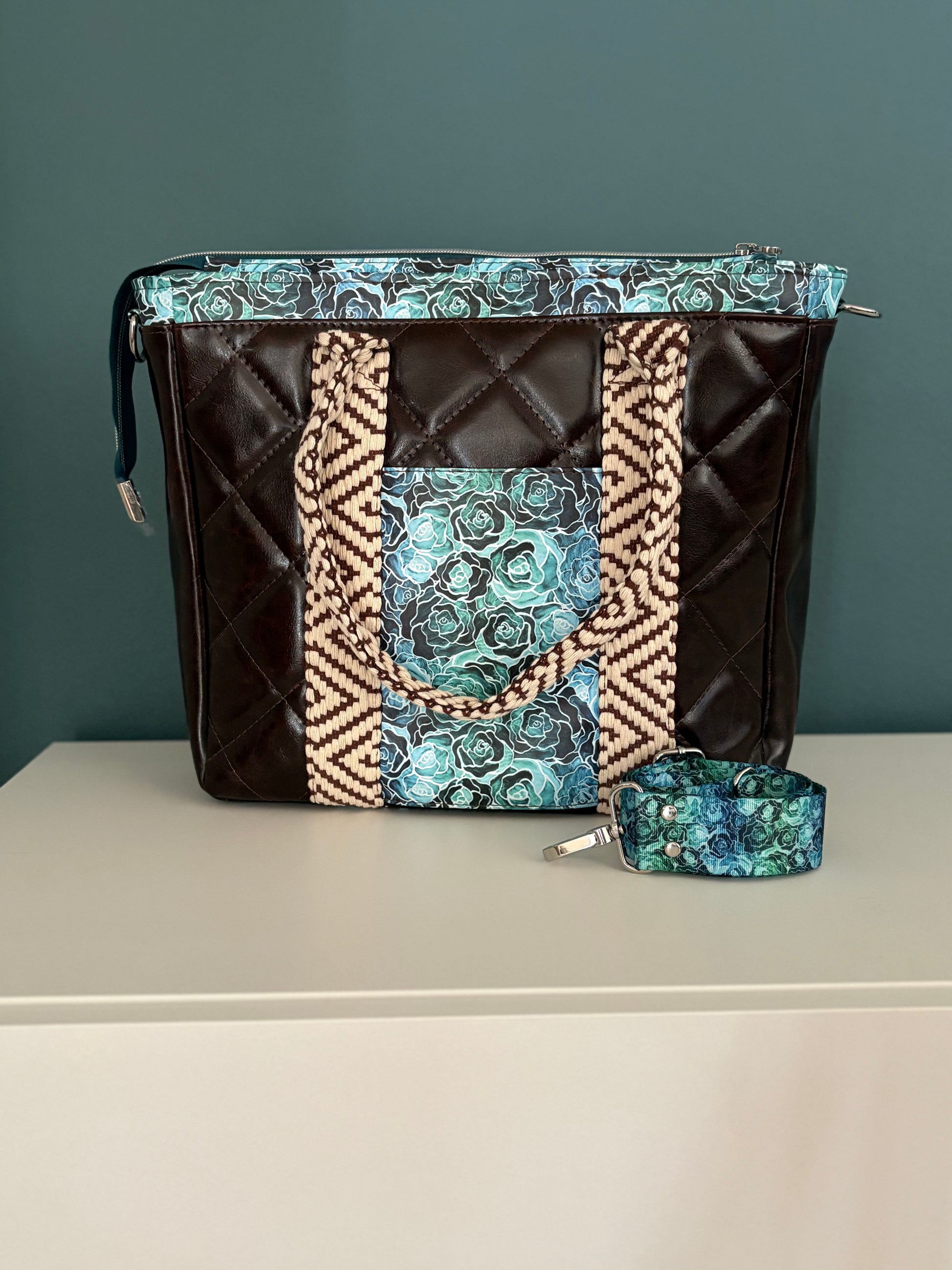 Quilted Rose Tote