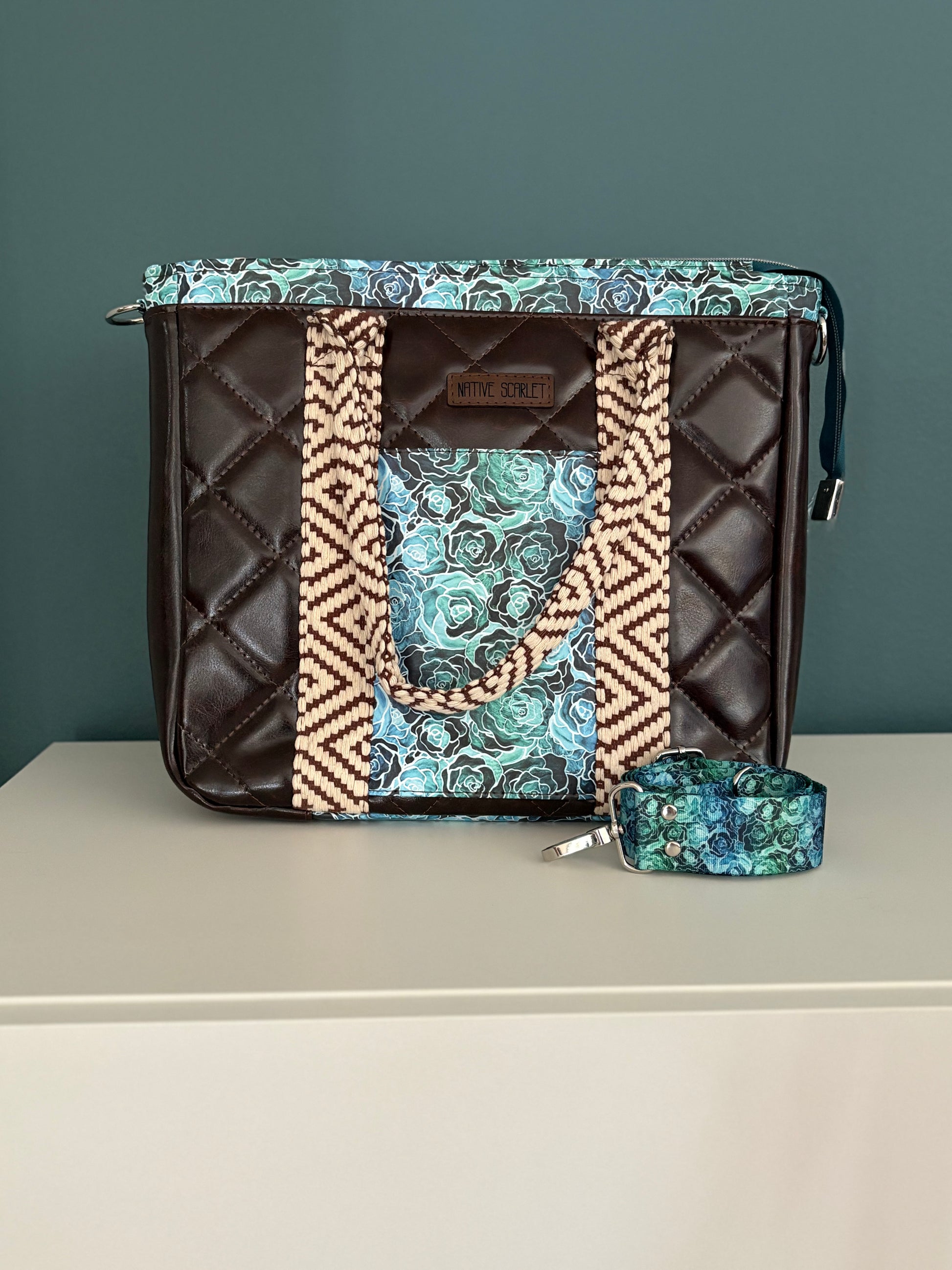 Quilted Rose Tote