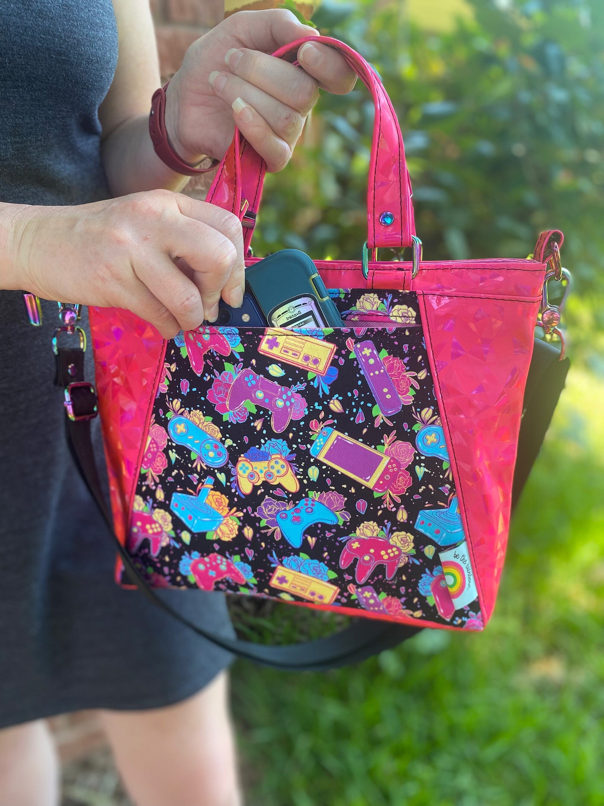 Pink Gamer  | Apothecary Handbag Small